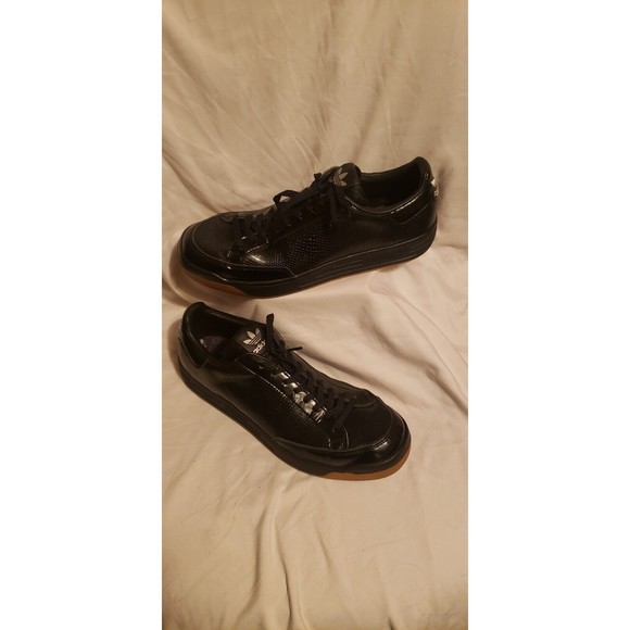 MENS ADIDAS ROD LAVER LUX Sneakers Shoes Black Leather Sz US 8 D74107 main image 6